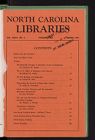 North Carolina Libraries, Vol. 33,  no. 4